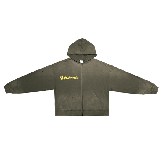 Mashaals Apocalyptic Aesthetic 420 gsm Zip Hoodie